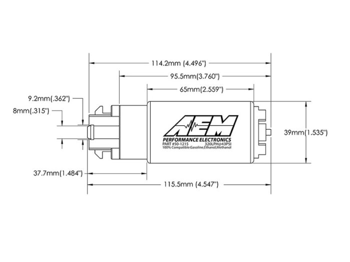 AEM 340lph Benzinpumpe - Evo 10 – Bild 2