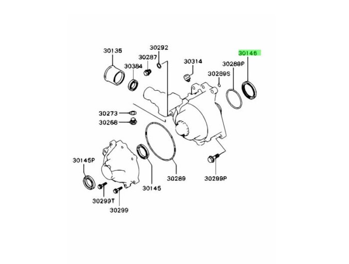 Simmerring Verteilergetriebe - Evo 4-7