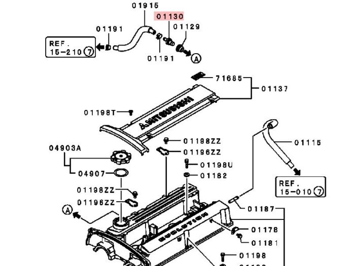 Ventildeckel Entlüfter-Ventil Evo 4-9 – Bild 2